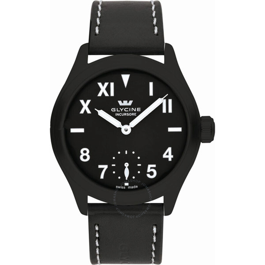 Black Dial Men's Hand Wound Watch