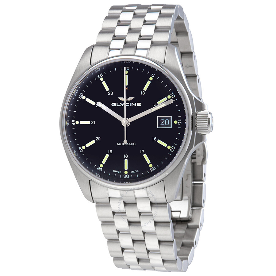 Combat 6 Black Dial Stainless Steel Automatic Unisex Watch