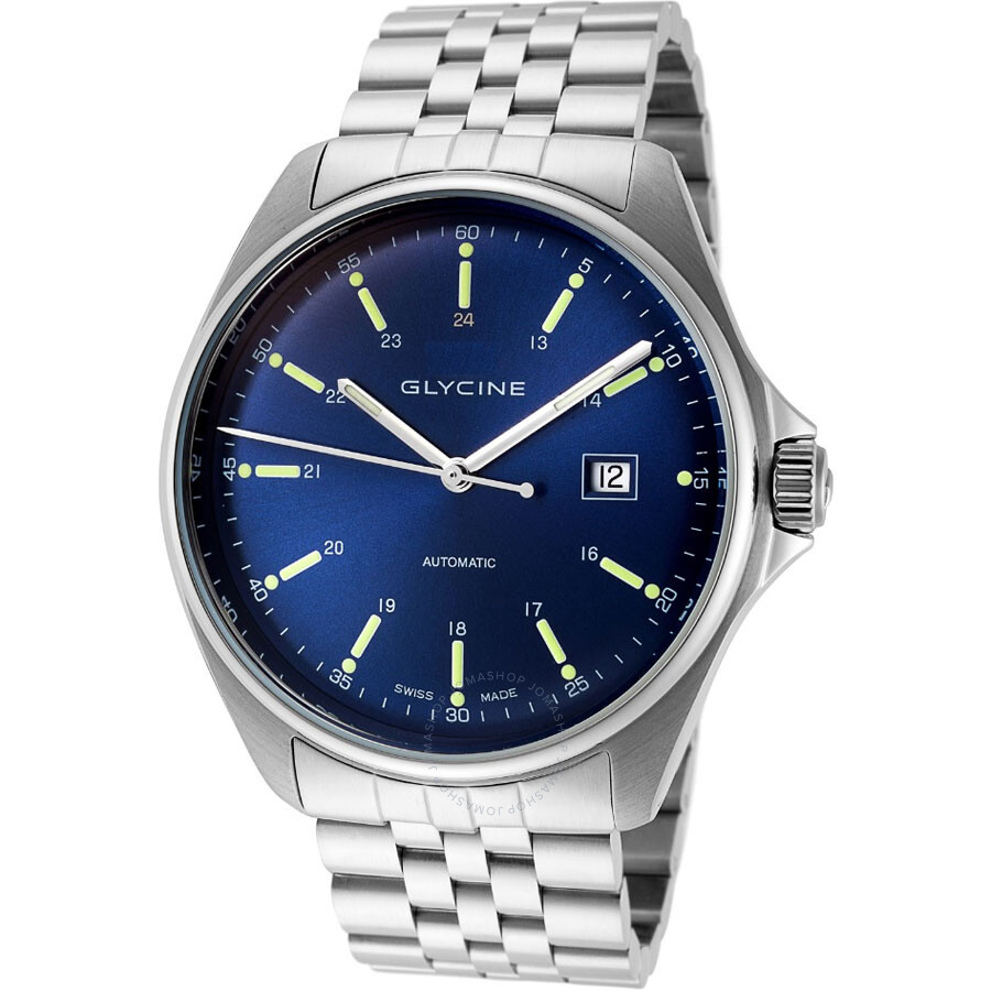 Combat 6 Blue Dial Automatic Men's Stainless Steel Watch