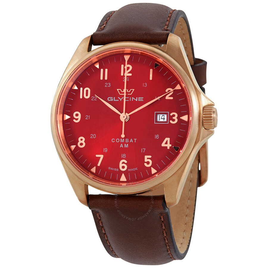 Combat 6 Classic Automatic Red Dial Men's Watch