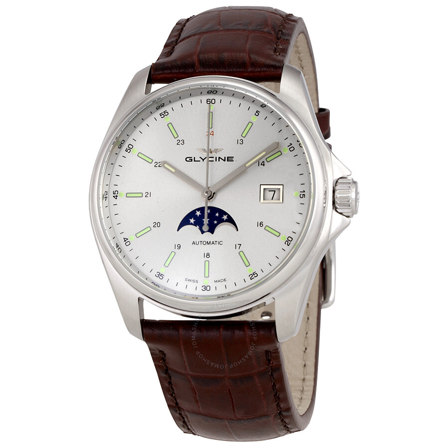 Combat 6 Classic Moonphase Automatic Silver Dial Men's Watch