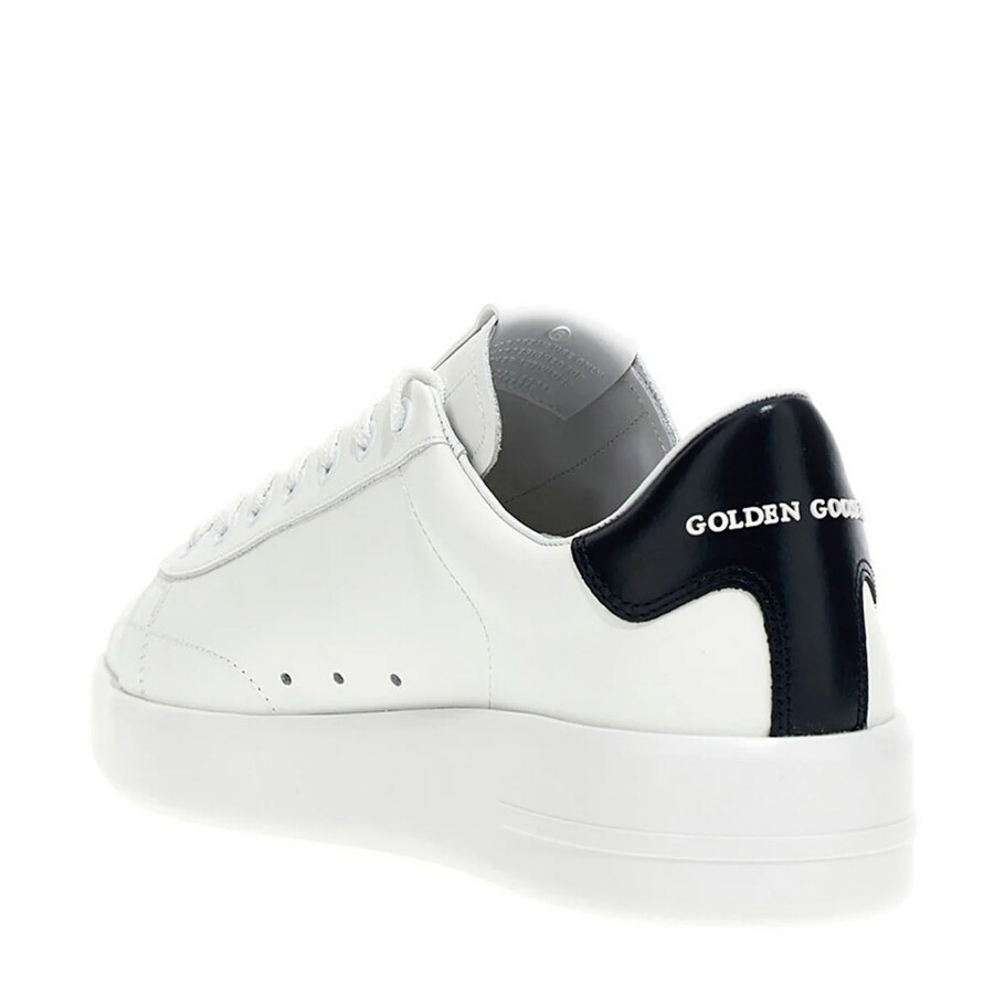 Golden Goose Men's White/Blue Pure Star LowTop Leather Sneakers, Brand