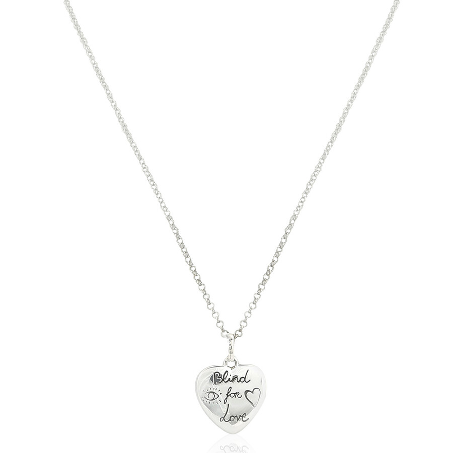 Gucci "Blind For Love" necklace in silver YBB455542001 Jewelry