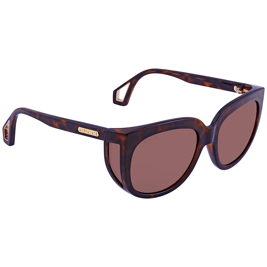 Gucci Brown Cat Eye Ladies Sunglasses GG0468S 001 57 889652201399