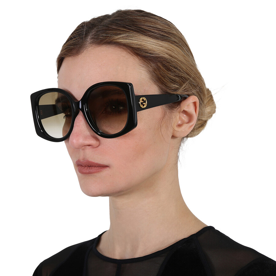 gucci brown gradient sunglasses