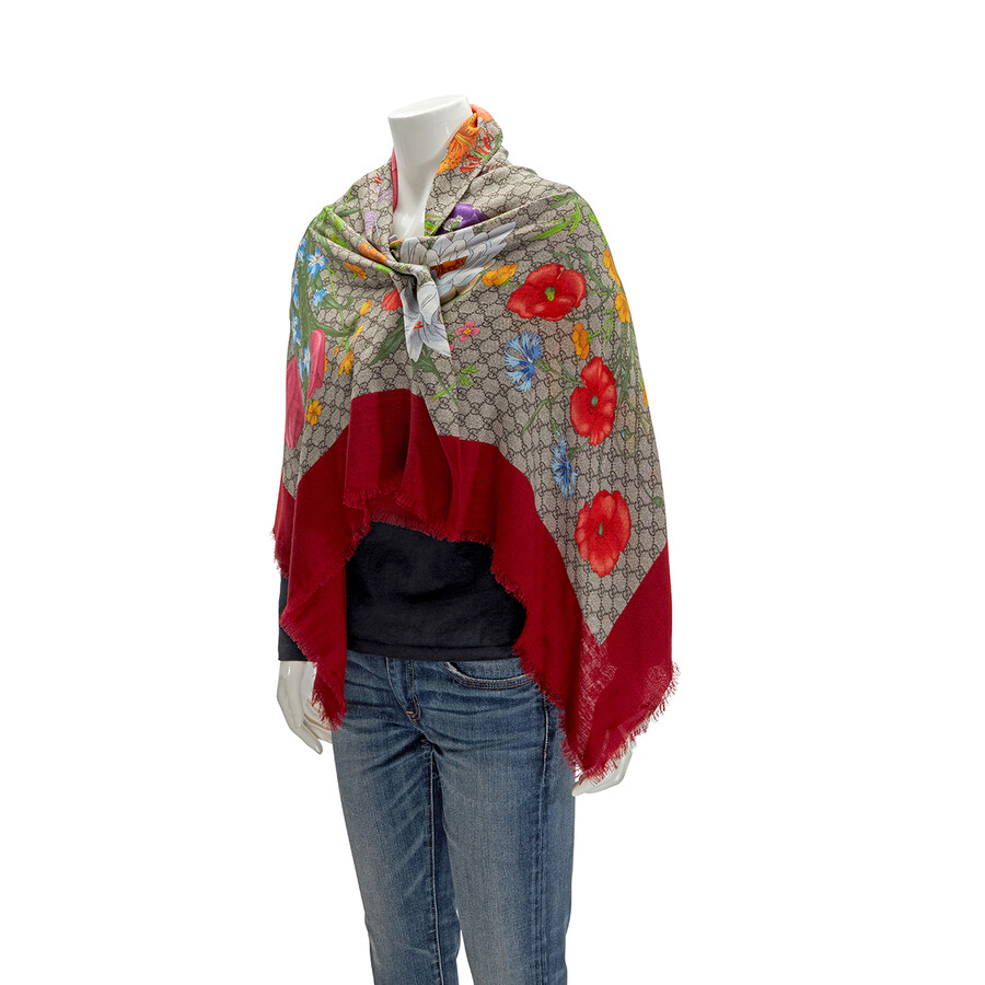 Gucci Flora Print Scarf Gucci Flora Print Scarf