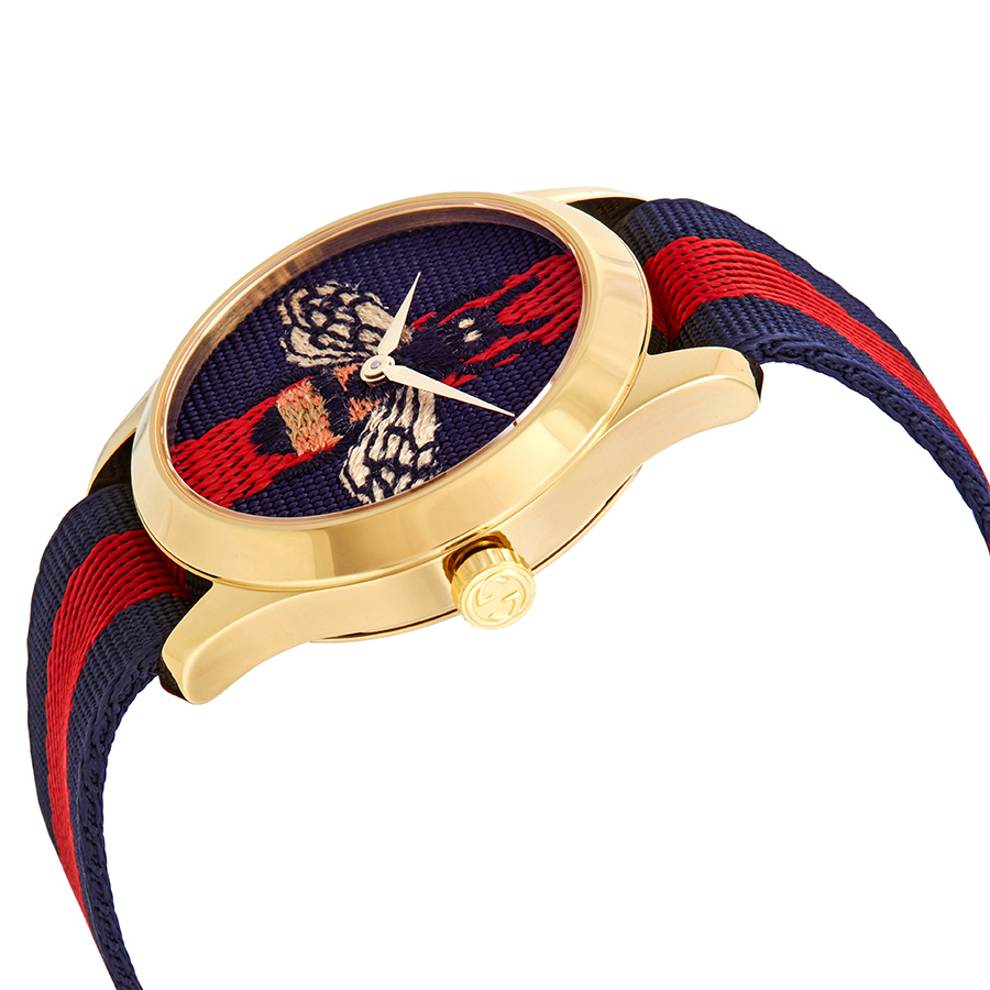 Gucci G-Timeless Blue and Red Dial wth 