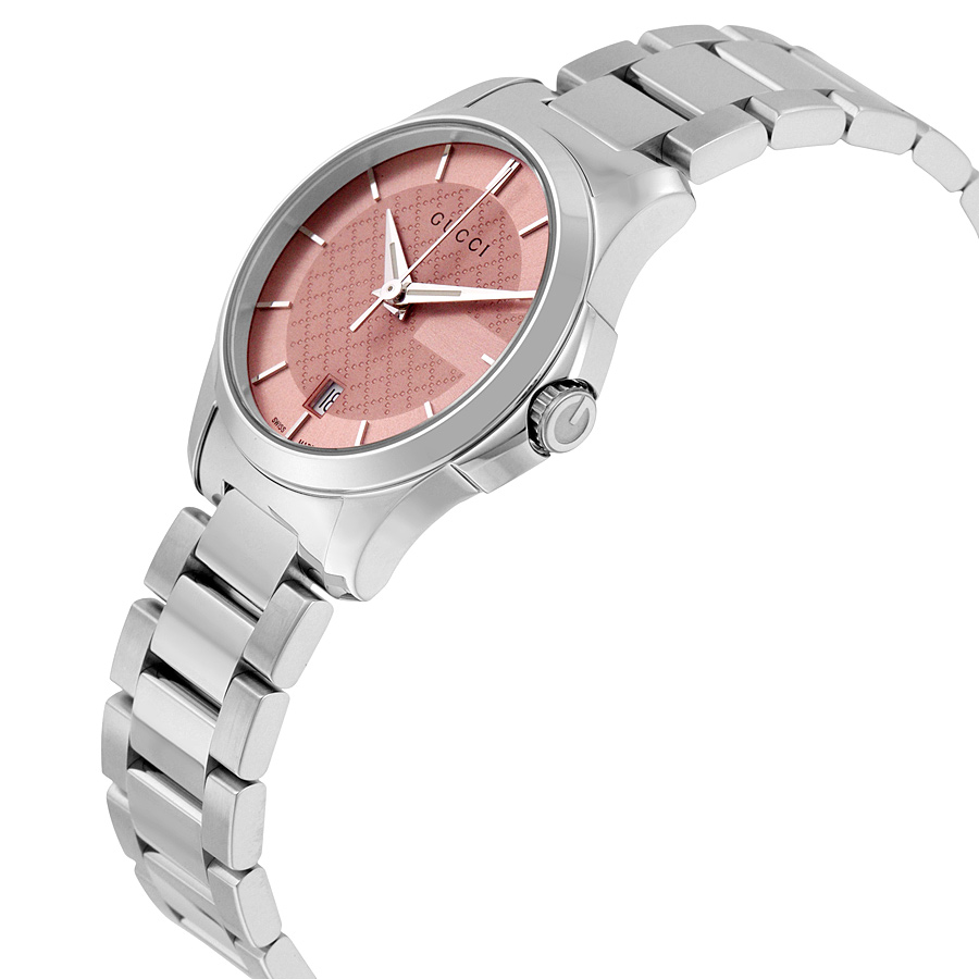 Gucci G-Timeless Pink Dial Stainless 