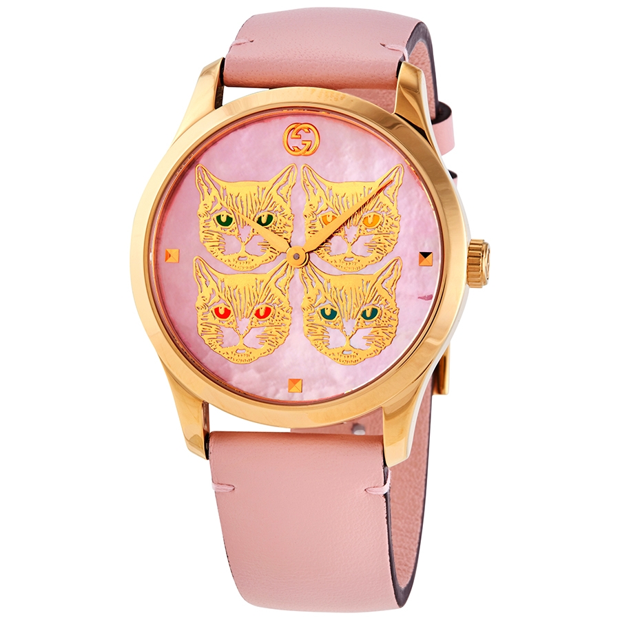 Gucci G-Timeless Quartz Pink Mother of 