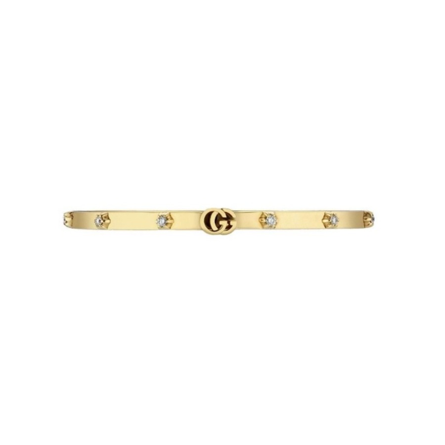 Gucci GG Running Diamond Bracelet Size 