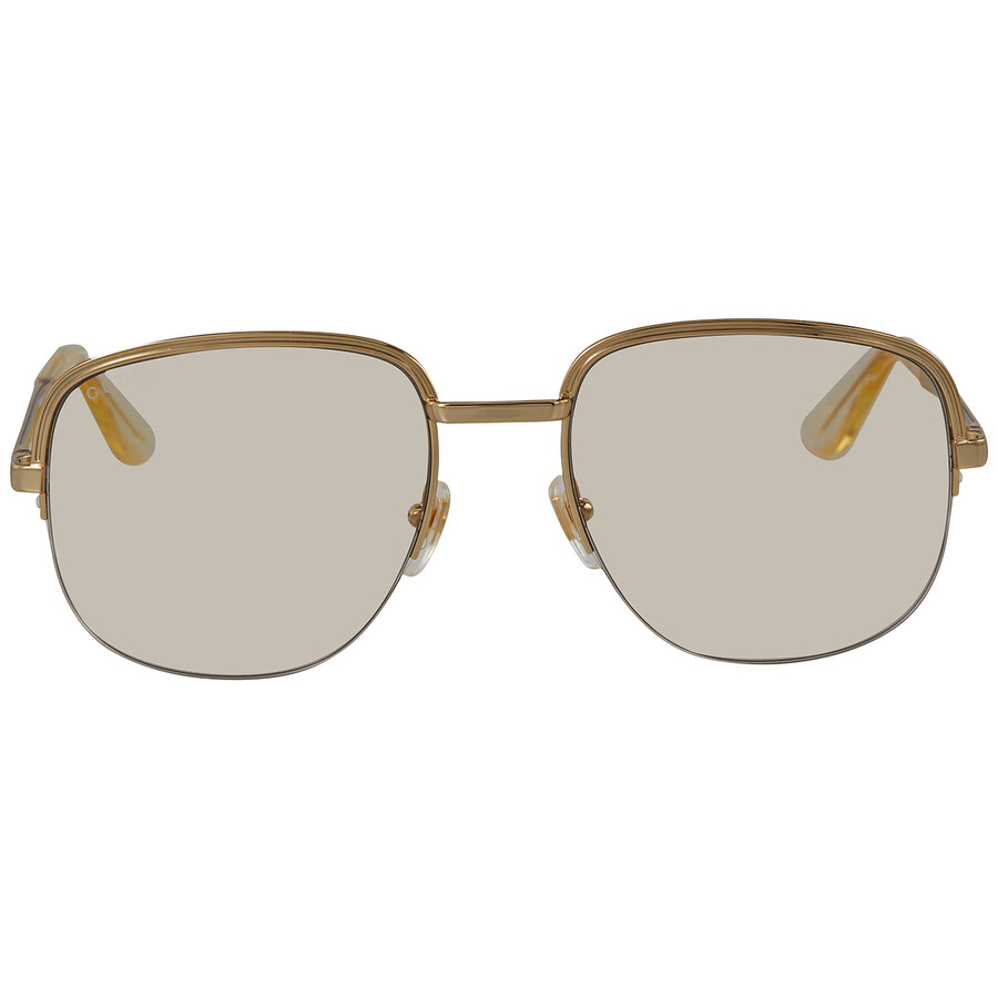 Gucci Gold Men's Sunglasses GG0777S001 55 GG0777S 001 55 889652298979