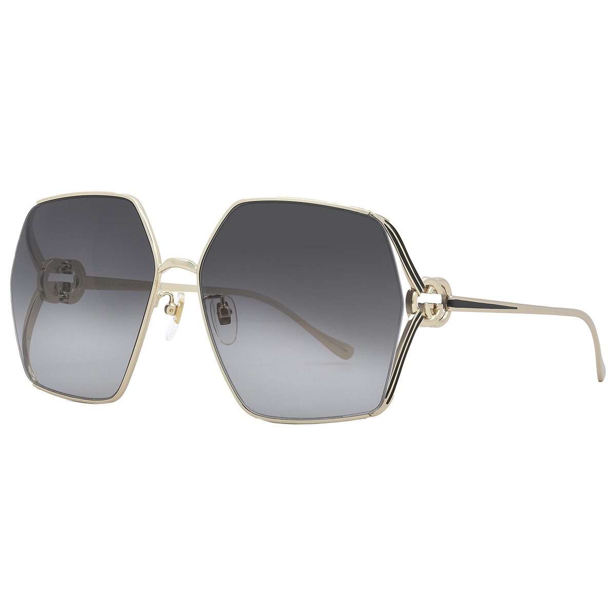 GG1322SA-001 Sunglasses, Gold/Grey main image 1