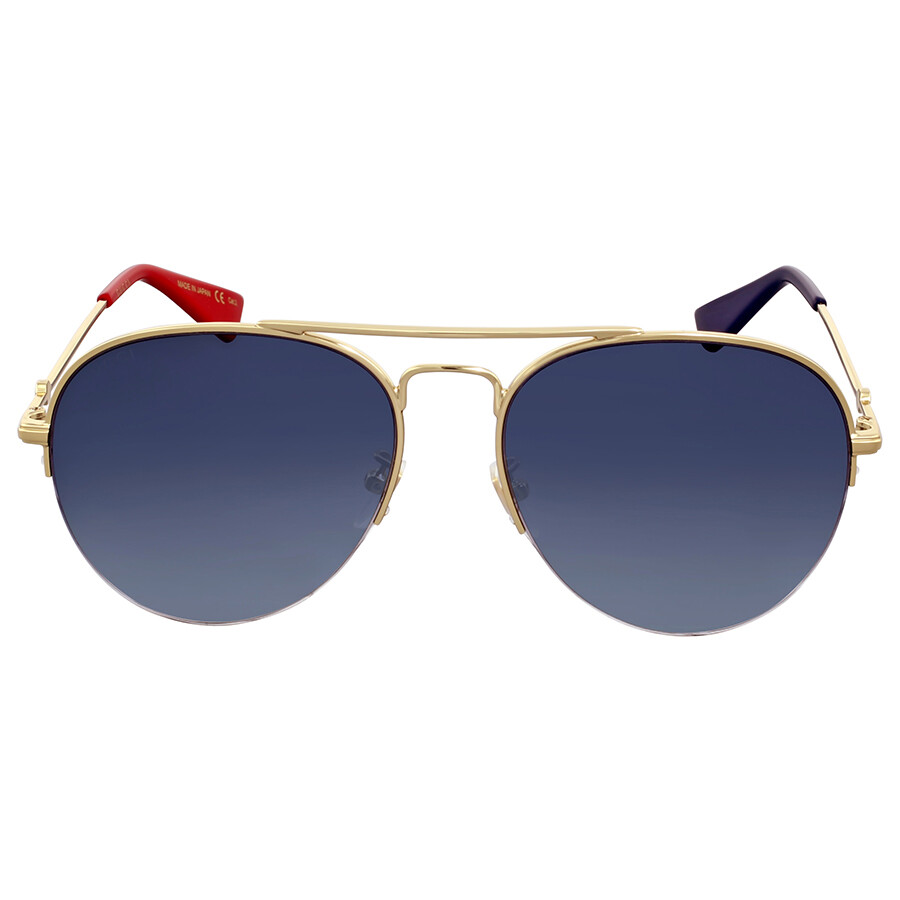 gucci grey gradient aviator sunglasses