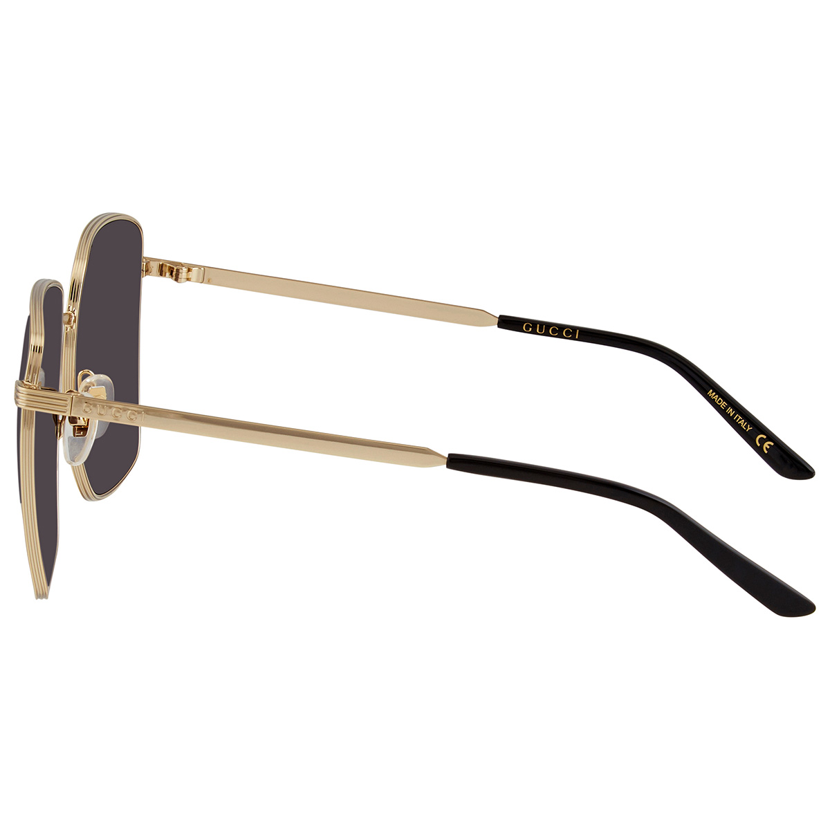 Gucci Gold New Gg0802s 001 Grey Square Metal Sunglasses Listed By Social  Eyes Optical - Tradesy