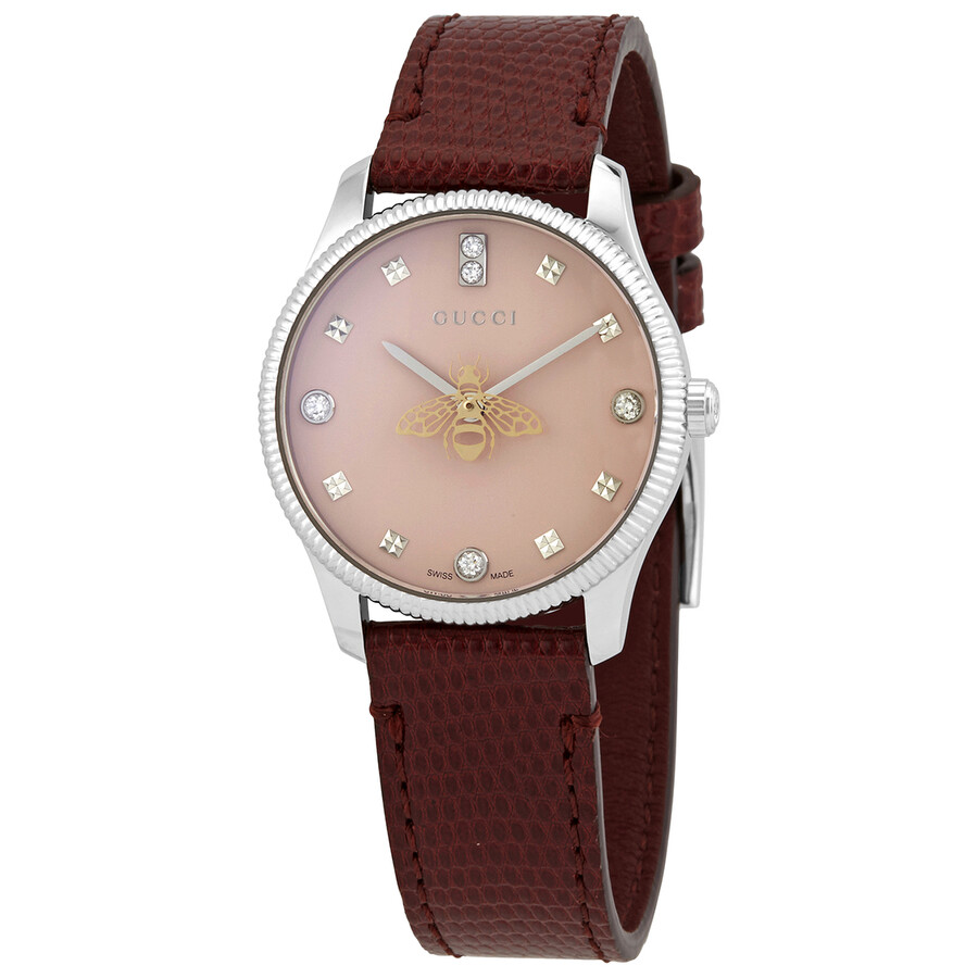 Gucci G-Timeless Quartz Pink Dial Ladies Watch YA1265017 731903479845 -  Watches, G-Timeless - Jomashop