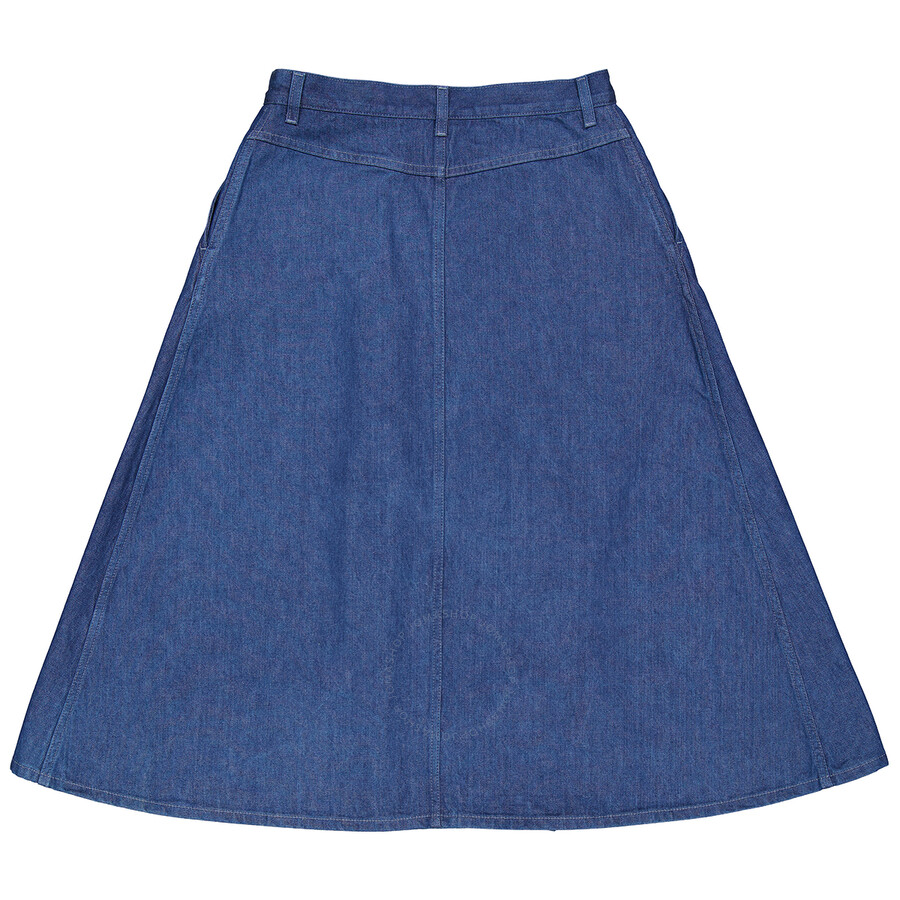 gucci denim midi skirt