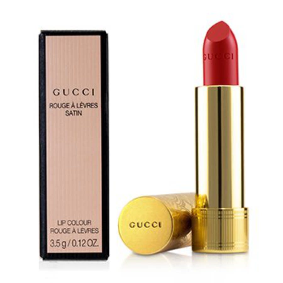 Gucci Ladies Rouge A Levres Satin Lip Colour 0.12 oz # 503 Teresina Ruby  Makeup 3614227749184 - Lip Products, Lipstick - Jomashop