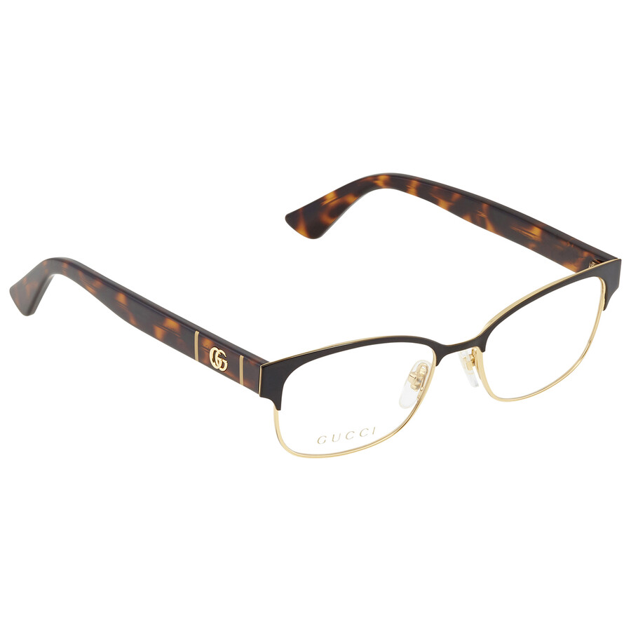 Gucci Ladies Tortoise Oval Eyeglass Frames GG0751O002 49 889652296814