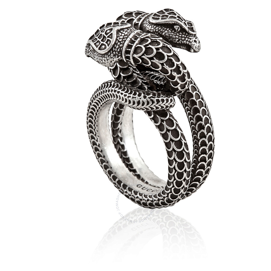 Gucci Snake Ring In Sterling Silver Size 15 7 1 4 Us Ybc Ladies Jewelry Gucci Jomashop