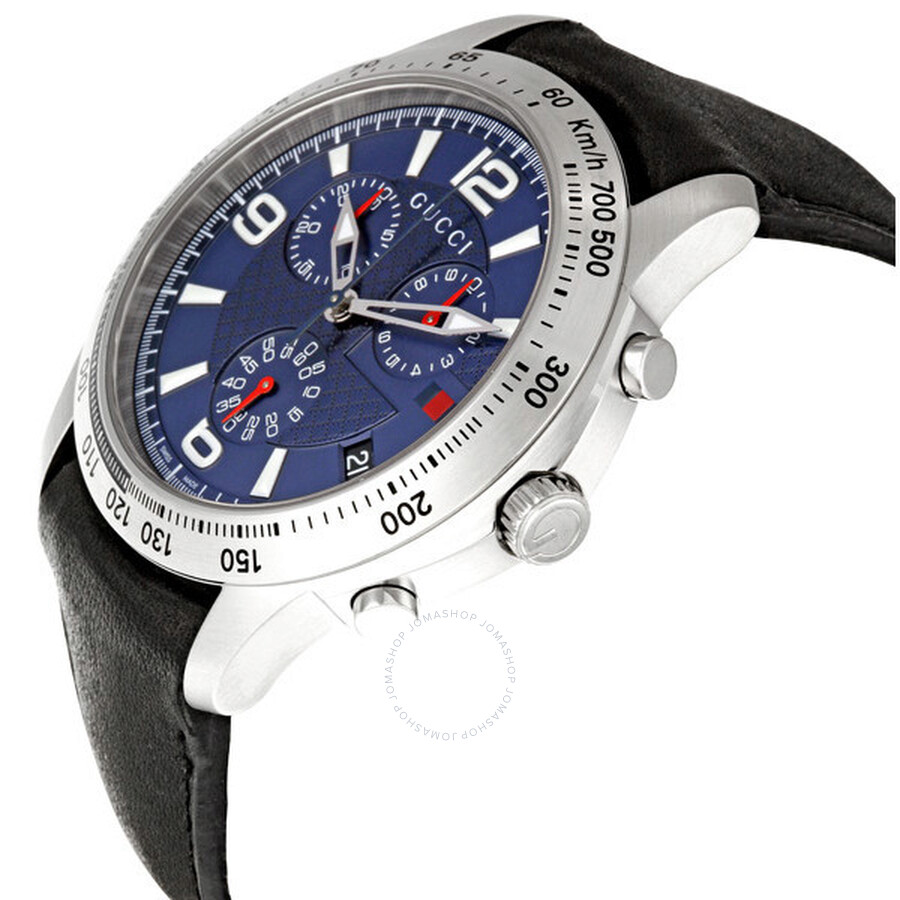 Gucci Timeless Blue Dial Chronograph and Tachymeter Men's Watch