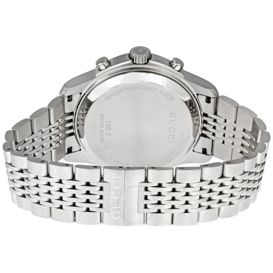 Gucci Timeless Chronograph Tachymeter Stainless Steel Men's Watch