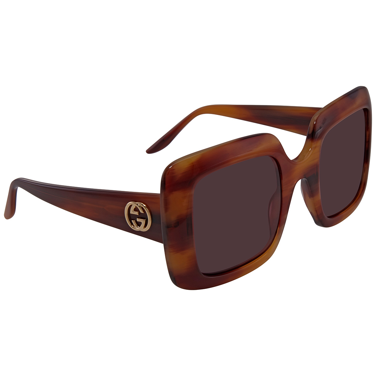 Gucci Violet Square Ladies Sunglasses GG0896S 004 52 889652326580 -  Sunglasses - Jomashop