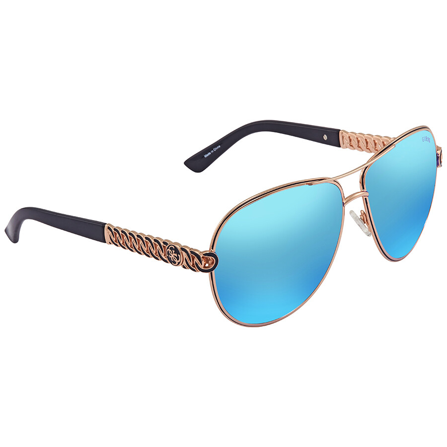 guess blue sunglasses