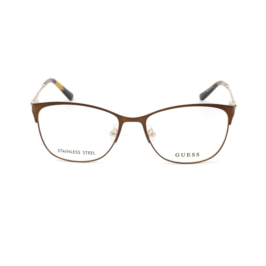 Guess Ladies Brown Cat Eye Eyeglass Frames GU258304955 664689835898