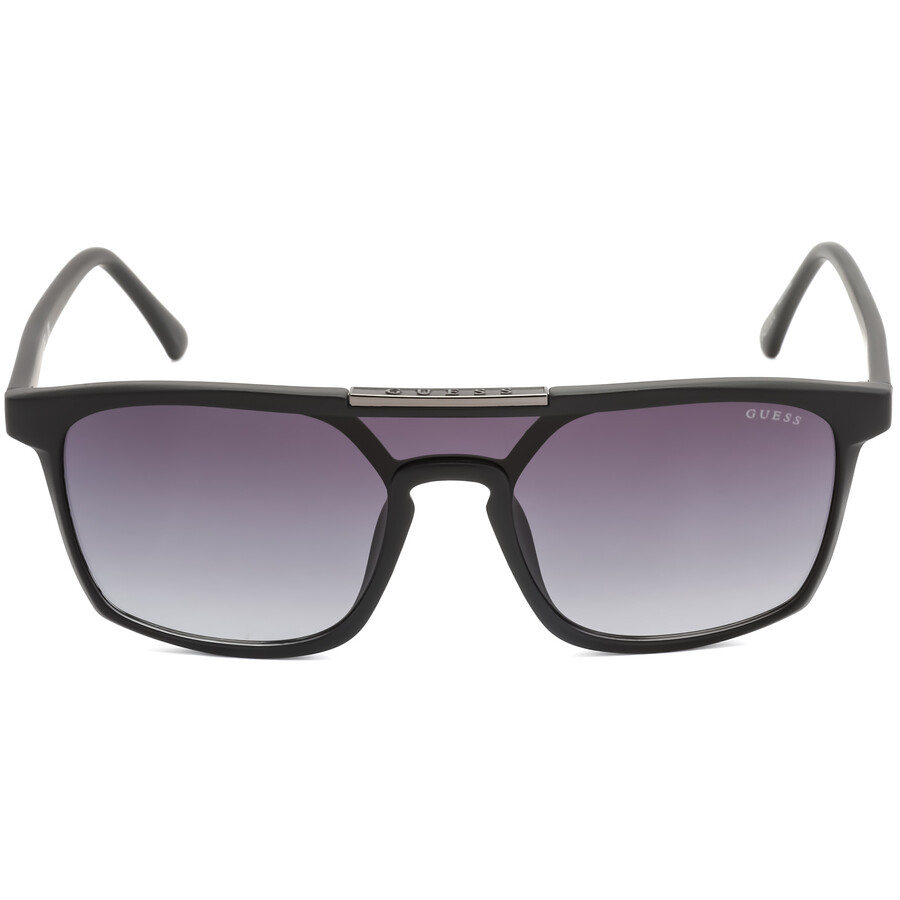 Guess Men's Black Rectangular Sunglasses GF508902B00 889214316721