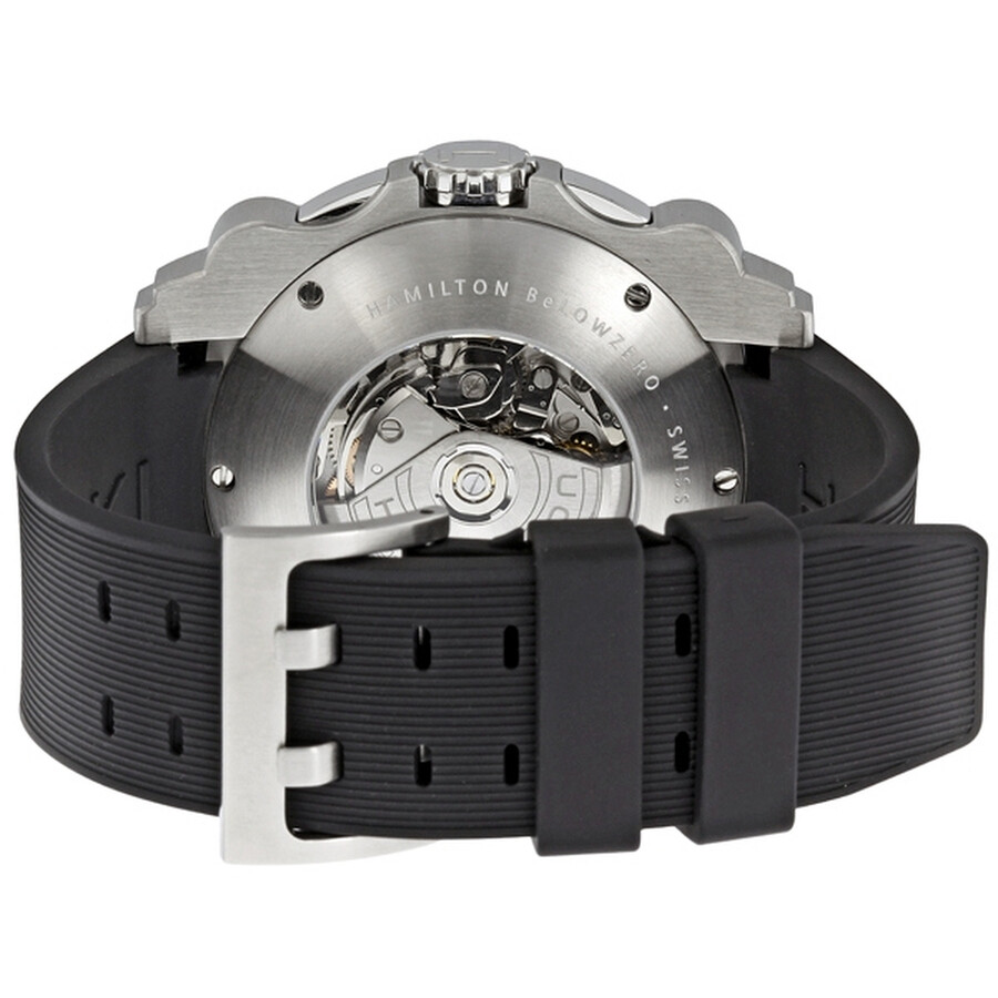 Hamilton Below Zero Black Dial Chronograph Men's Watch H78616333 7640127750643 Watches, Below