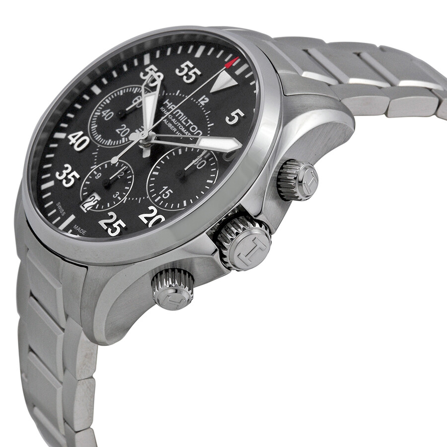 Hamilton Khaki Aviation Pilot Automatic Chronograph Men S H64666135 H64666135 Hamilton Khaki Aviation Jomashop