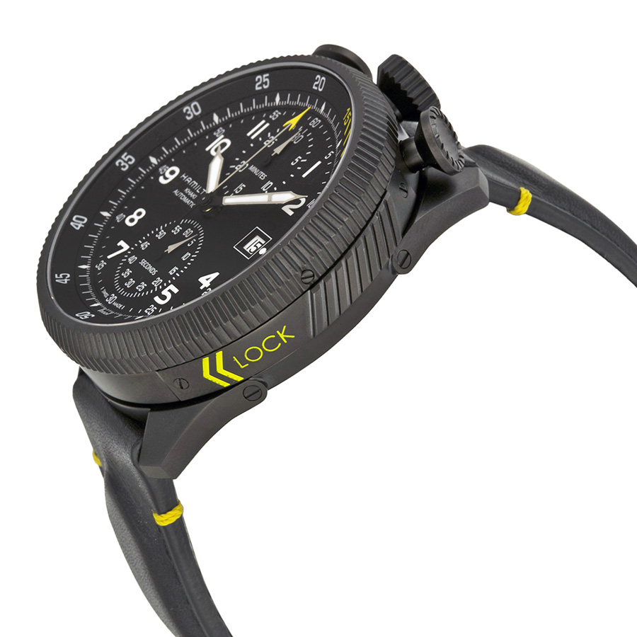 Hamilton Khaki Aviation Takeoff Automatic Chronograph Men's Watch H76786733  H76786733 7640127758441 - Hamilton, Khaki Aviation - Jomashop