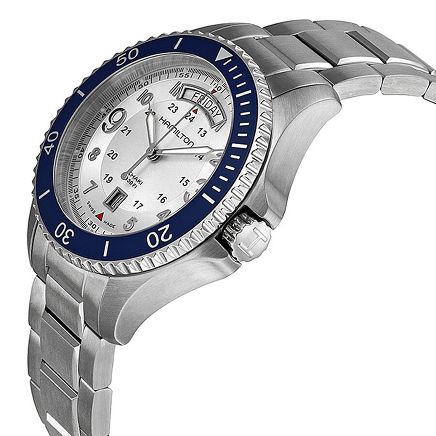 Hamilton Khaki King Silver Dial Steel Men's Watch ...
