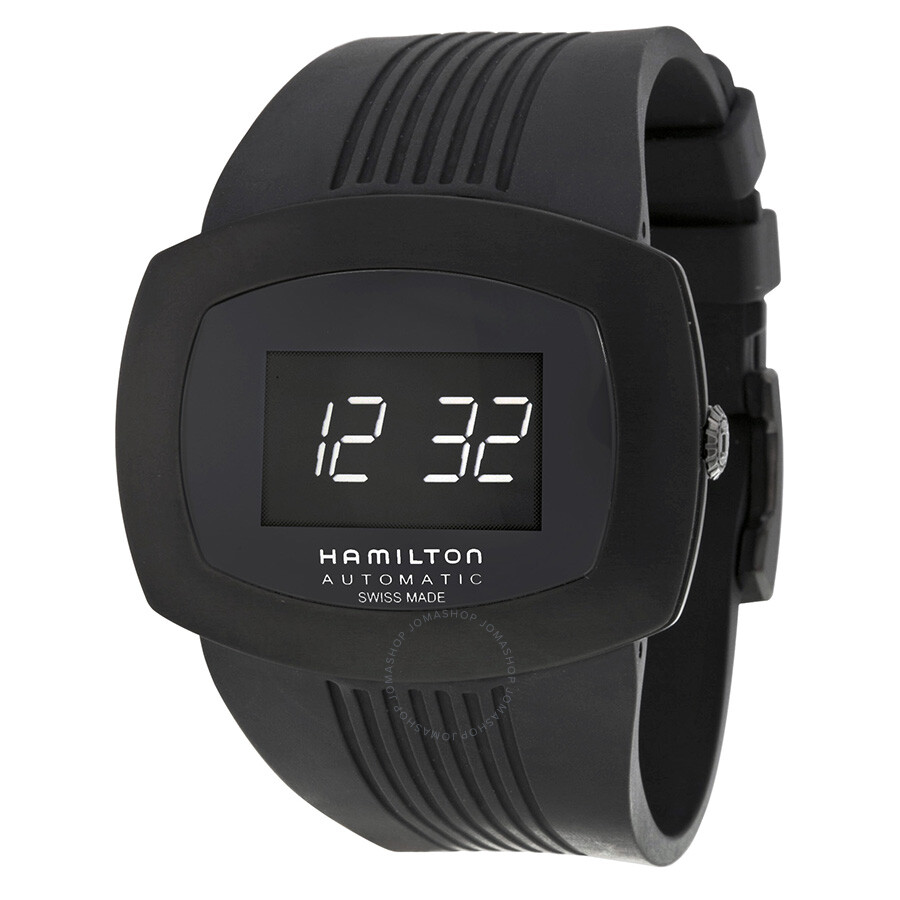 Pulsomatic Black Digital Dial Black PVD Men's Watch