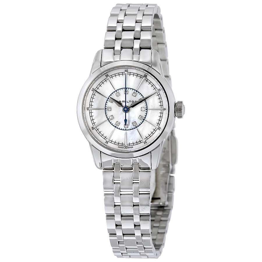 Railroad White Mother of Pearl Dial Ladies Watch