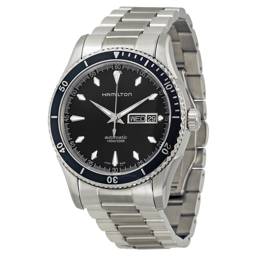 Seaview Black Dial Stainless Steel Men's Watch