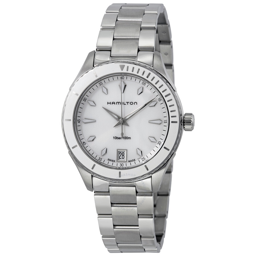 Seaview White Dial Stainless Steel Ladies Watch