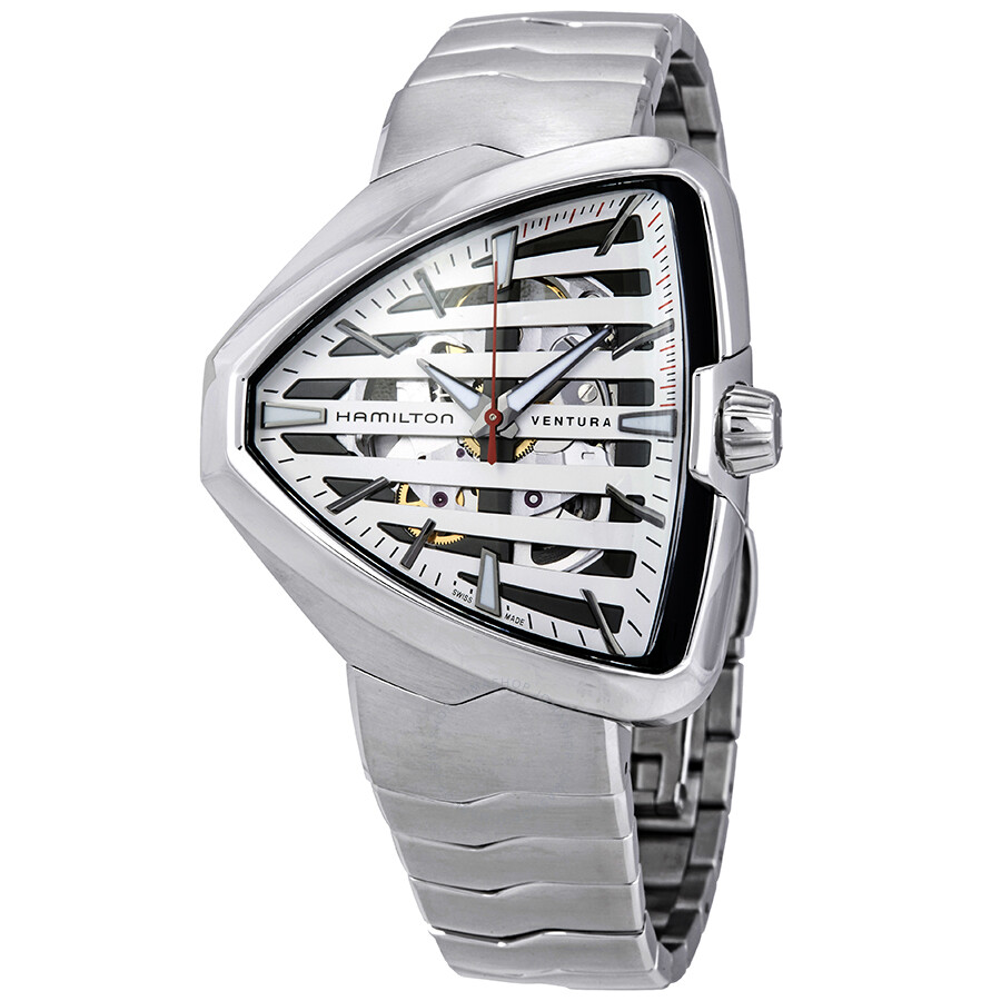 Ventura Elvis80 Automatic Skeleton Shield Shaped Men's Watch