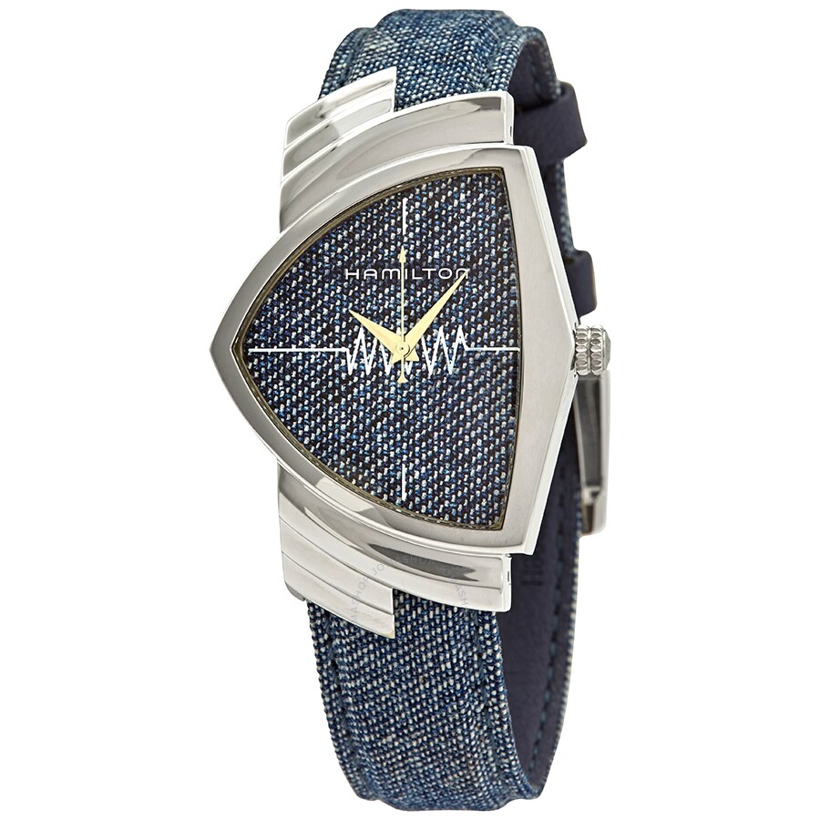 Ventura Jeans Quartz Blue Dial Shield Shaped Watch