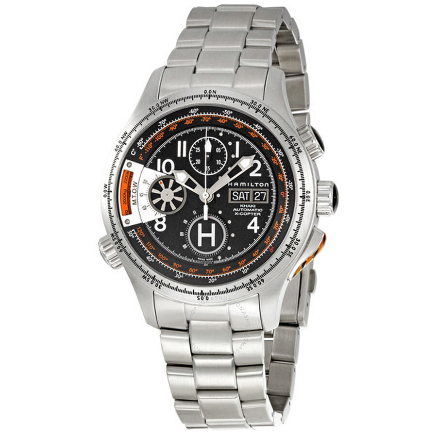X-Copter Chronograph Automatic Black Dial Men's Watch