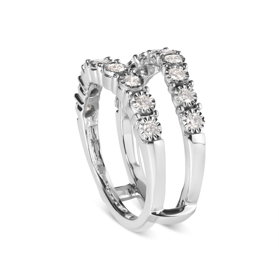 Haus Of Brilliance 14k White Gold 1/2 Cttw Miracle Set Diamond Enhancer ...