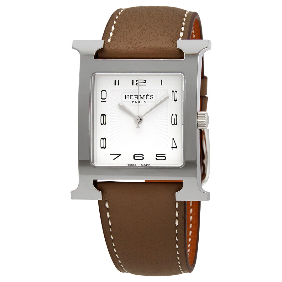 hermes white watch