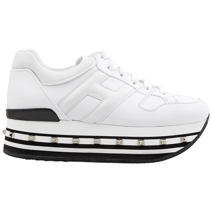 hogan platform sneakers white