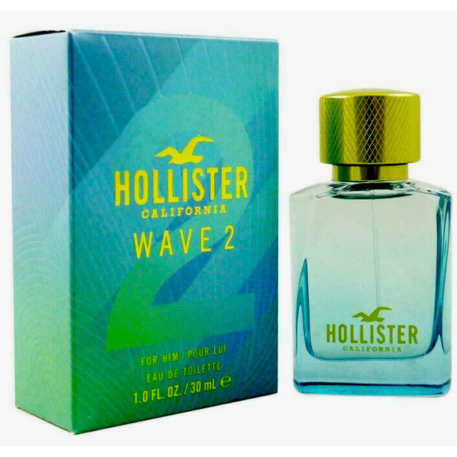 Hollister Men's Wave 2 For Him EDT Spray 1.0 oz Fragrances 0