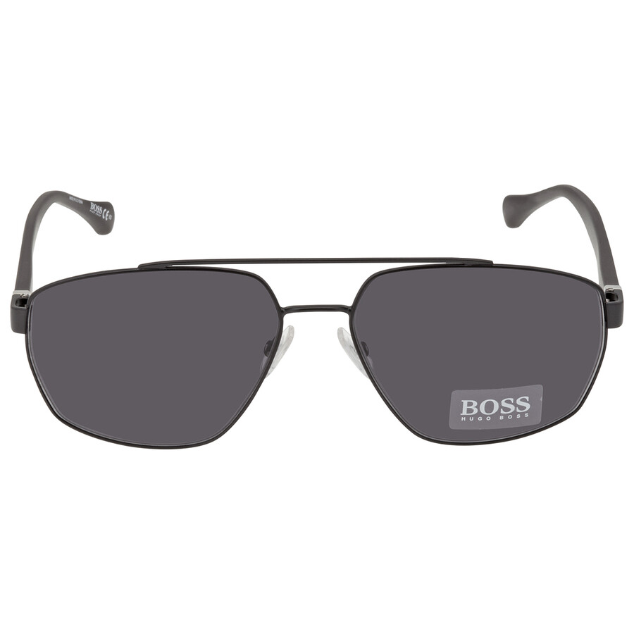 Hugo Boss Grey Geometric Men's Sunglasses BOSS 1118/S 0003/IR 61
