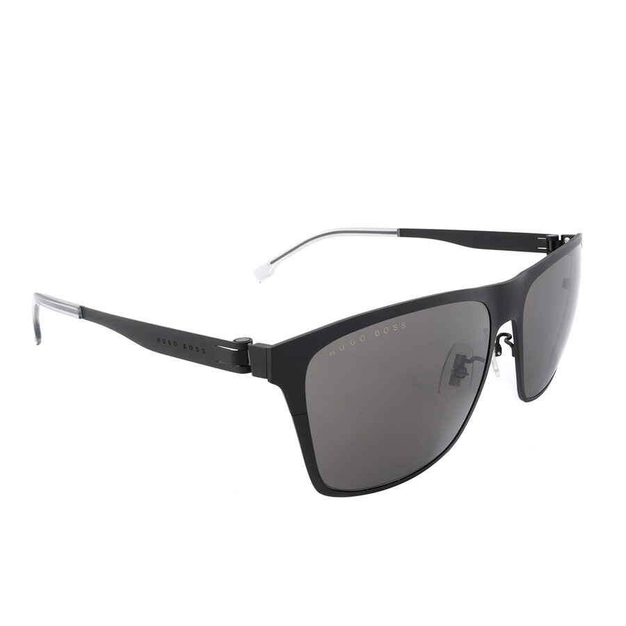 Hugo Boss Grey Square Men's Sunglasses BOSS 1410/F/S 0003/IR 60 716736715551 Sunglasses