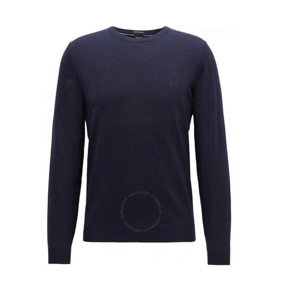 Hugo Boss mens Cotton Stretch Ls Crew Neck Shirt