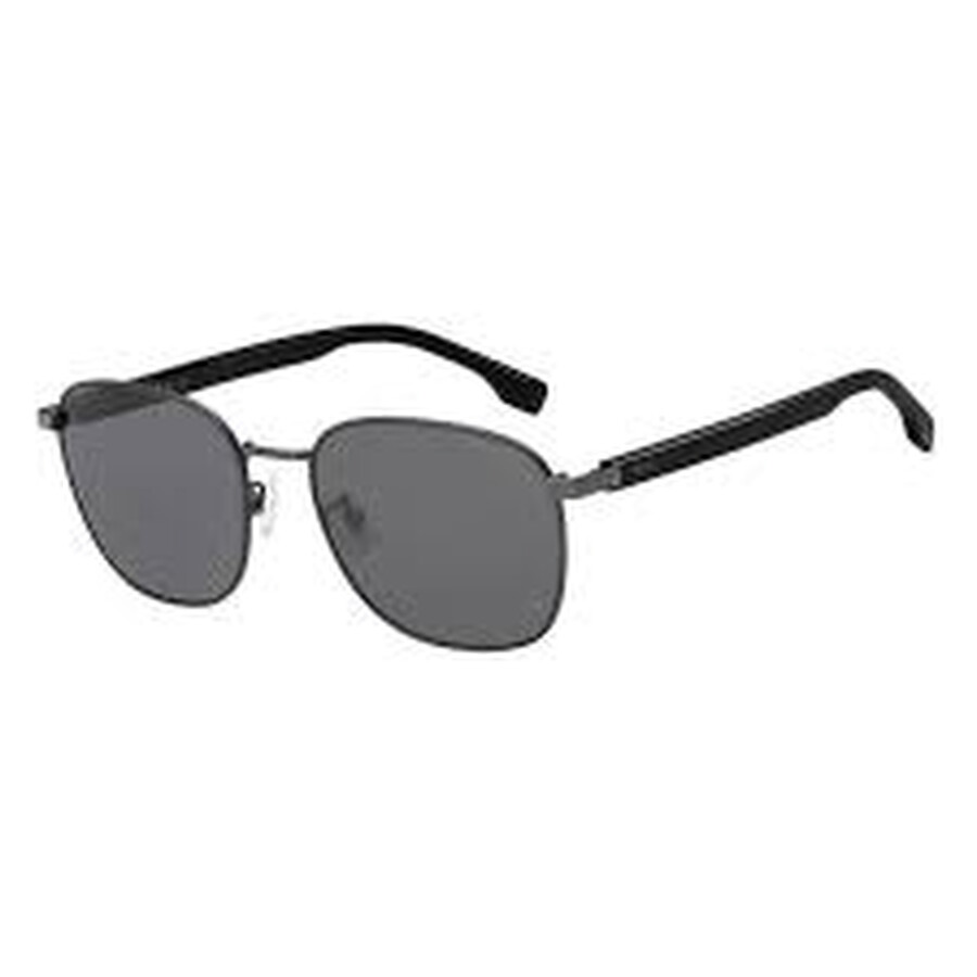 Hugo Boss Polarized Grey Pilot Men's Sunglasses BOSS 1407/F/SK 0KJ1/M9