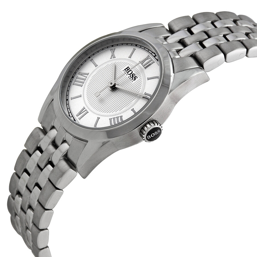 Hugo Boss Silver Dial Stainless Steel Ladies Watch 1502307 885997044387