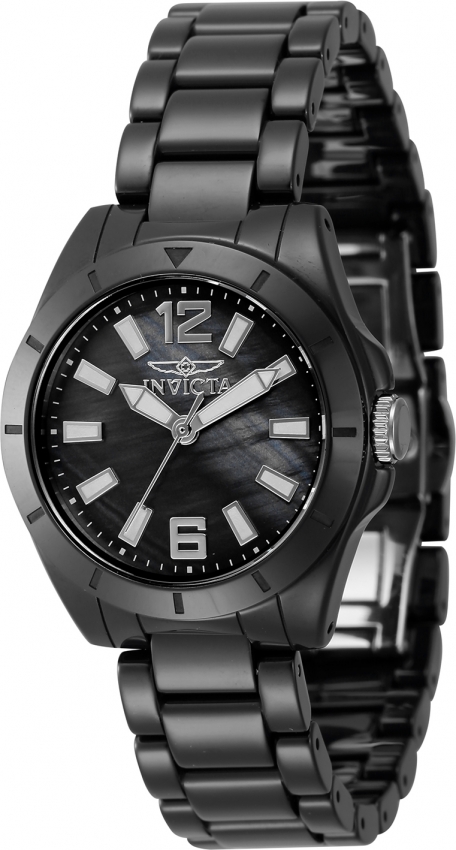 Invicta Ceramics Quartz Black Dial Ladies Watch 47316 886678627936 